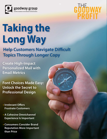 The Goodway Profit #73 Cover - Taking the Long Way